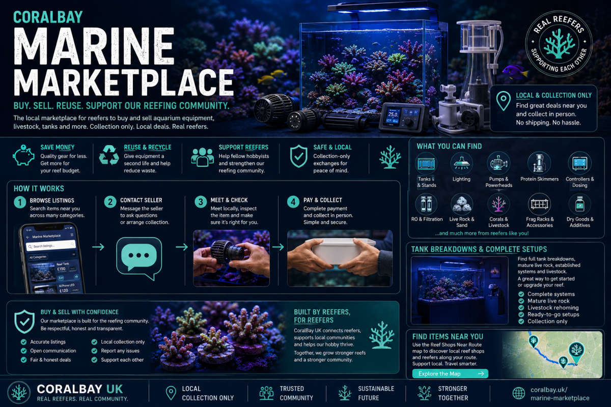 Marine Marketplace UK | Reef Equipment & Tank Breakdowns