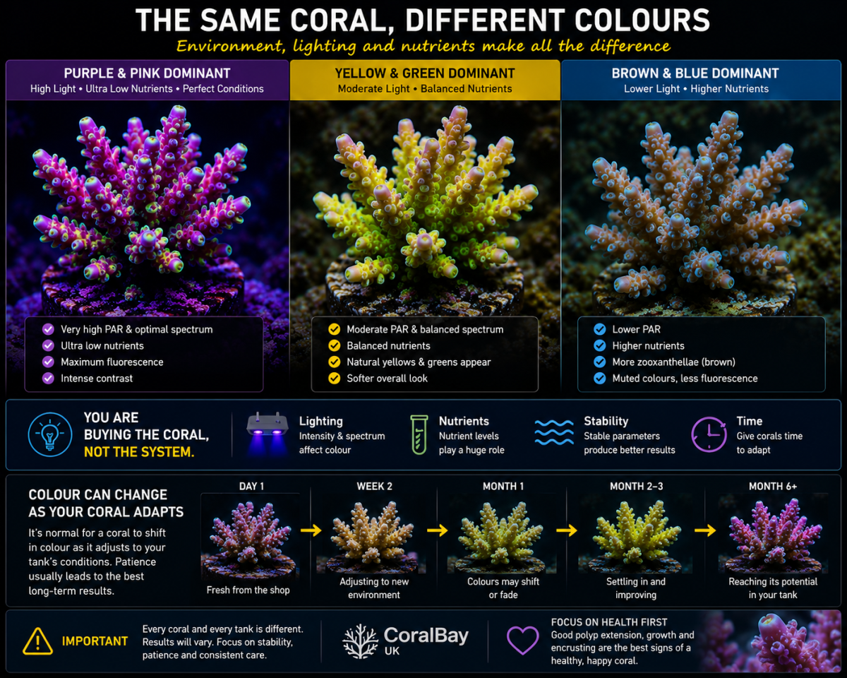 same coral different colours 2